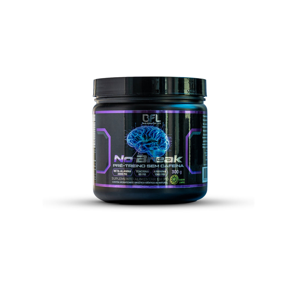 Pré Treino NoBreak (Limão) Sem Cafeína 300g
