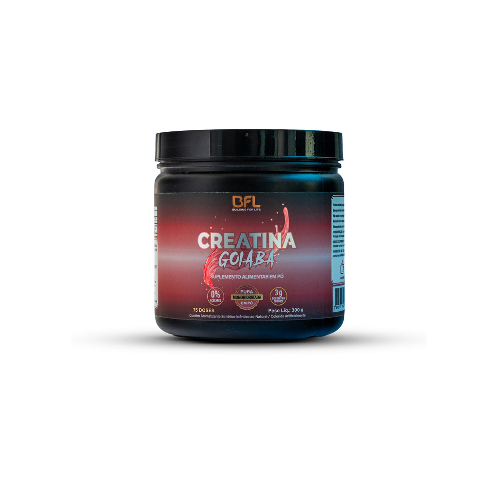 Creatina em Pó Saborizada (Goiaba) 300g
