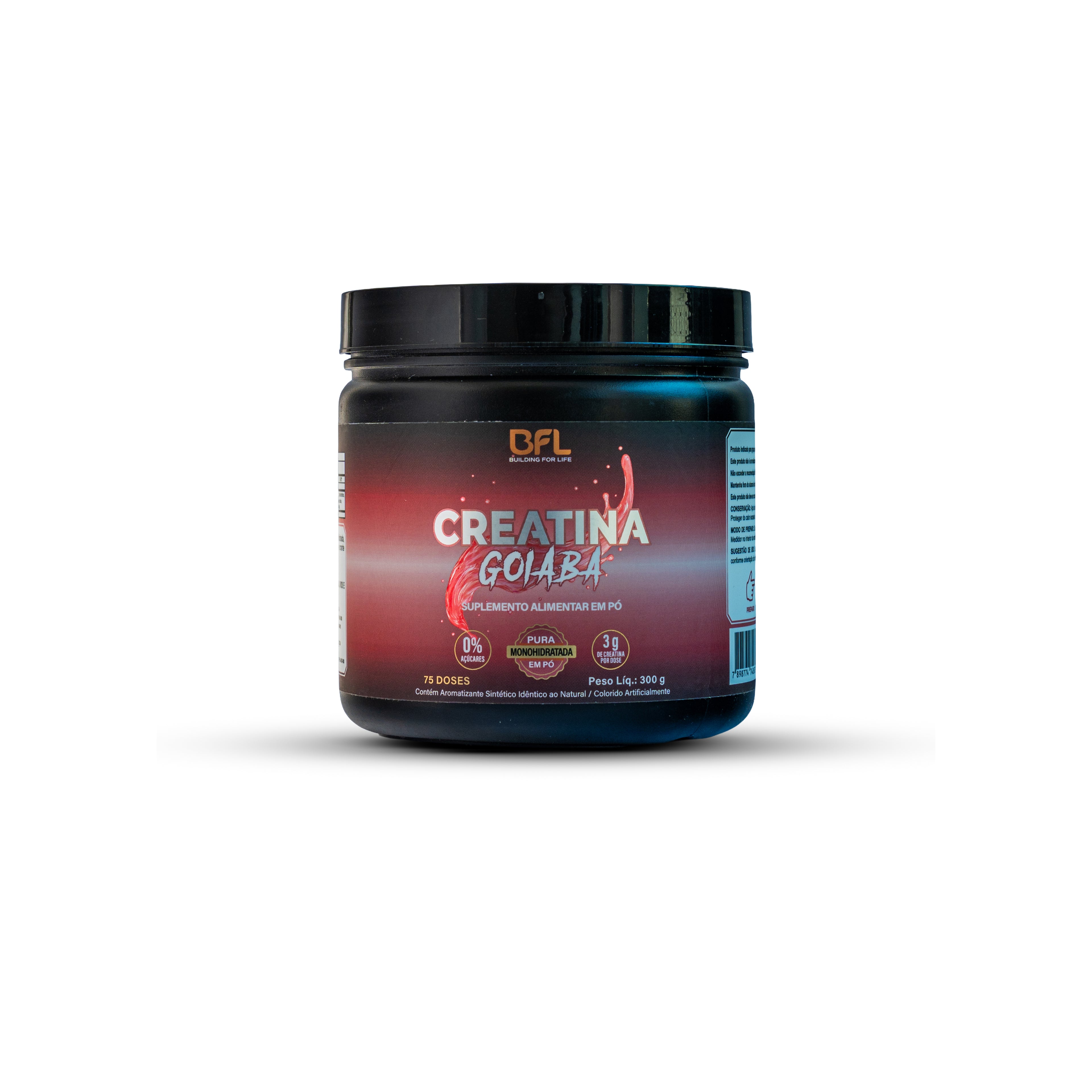 Creatina em Pó Saborizada (Goiaba) 300g